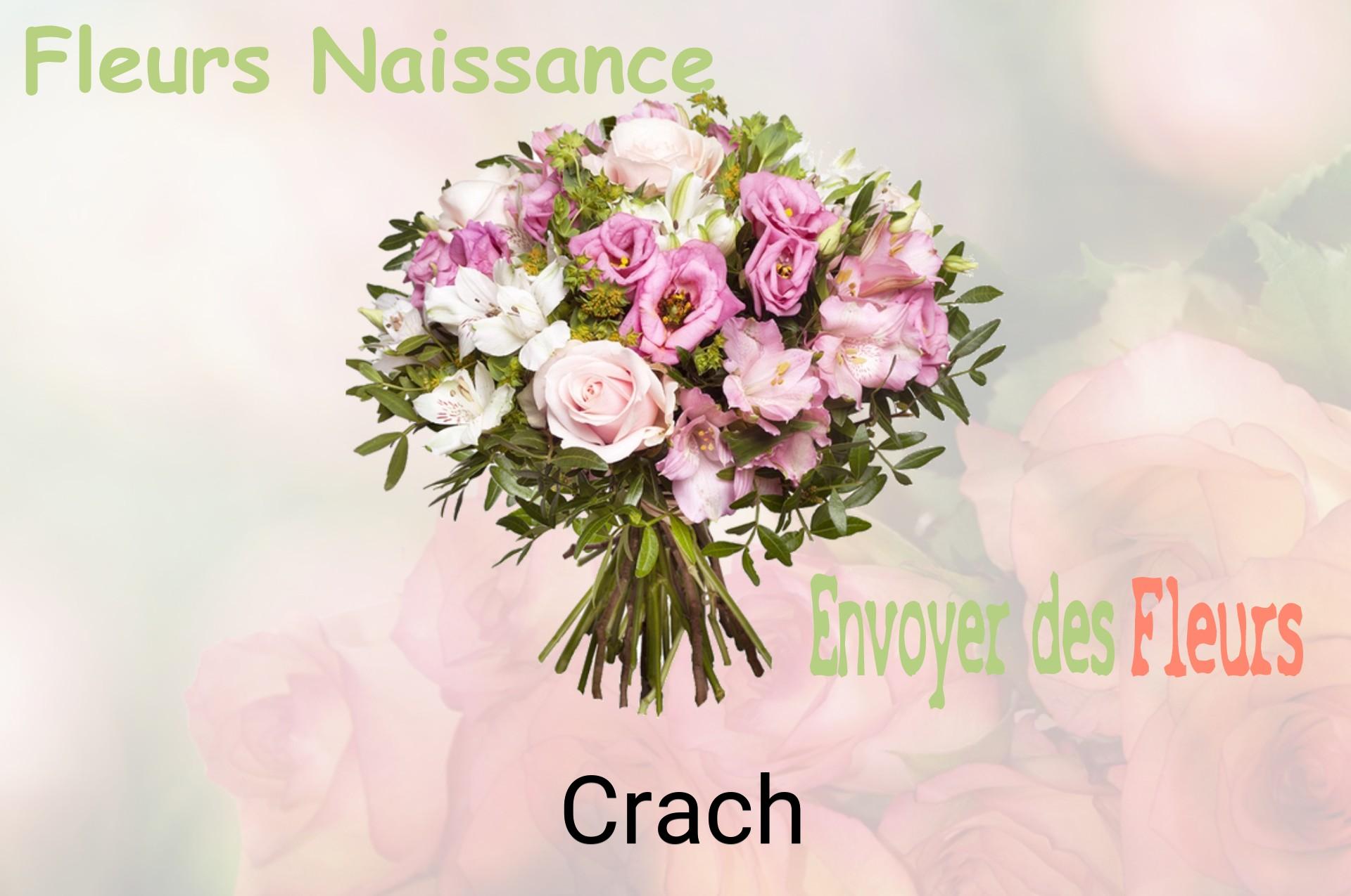 Bouquet de fleurs de naissance livré à Crach
